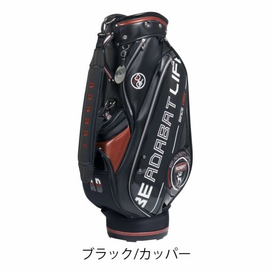 adabat ゴルフキャディバッグ 黒 クラブカバー付き
