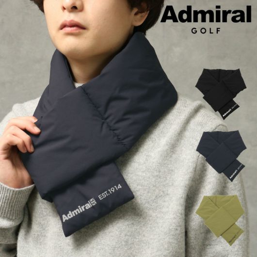 アドミラル ゴルフ ダウンマフラー メンズ ADMB369F <br>Admiral GOLF 防寒具 寒さ対策 軽量 コンパクト 秋冬 ゴルフウェア ゴルフグッズ
