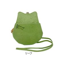 アオネコ スマホショルダー スマホポシェット ショルダーバッグ がま口