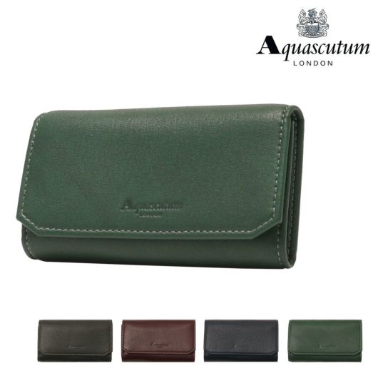 アクアスキュータム キーケース メンズ ブレント AQWK-002 Aquascutum｜本革 日本製 牛革 レザー シンプル ブランド 男性 ギフト  プレゼント | キーケース・キーホルダー | サックスバー SAC'S BAR公式サイト