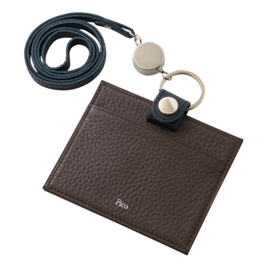 フィーコ パスケース リールストラップ付 カードケース ICカード ID