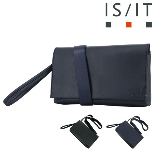 イズイット クラッチバッグ ショルダーバッグ 2WAY メンズ <br>935111 ハンソン ISIT IS/IT 冠婚葬祭 軽量 ミニショルダー コンパクト