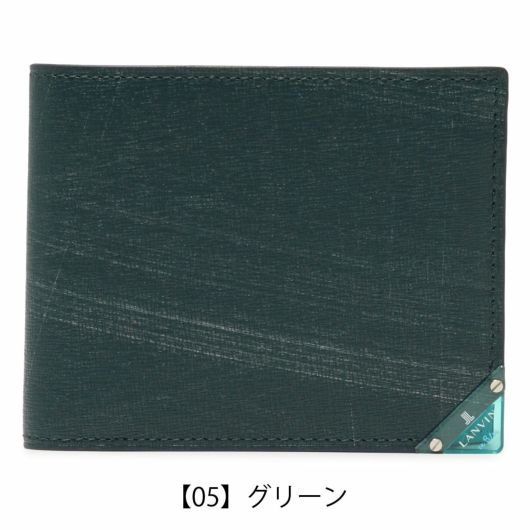 ランバンオンブルー 財布 二つ折り 本革 メンズ 513622 アクア LANVIN