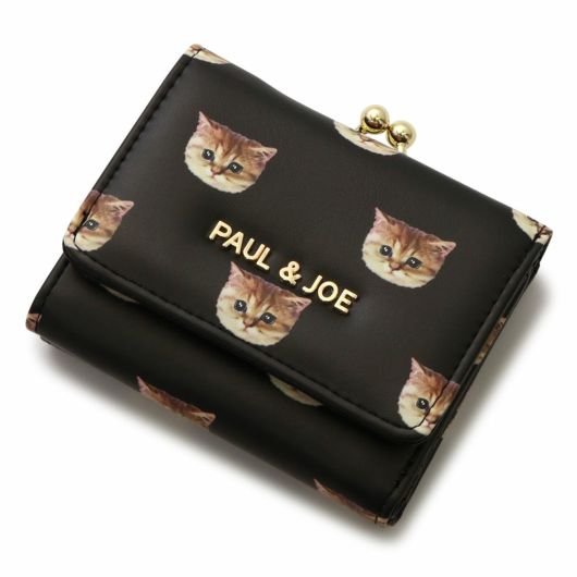 猫柄 ラウンドファスナー長財布 新品未使用 合皮 ポールアンドジョー