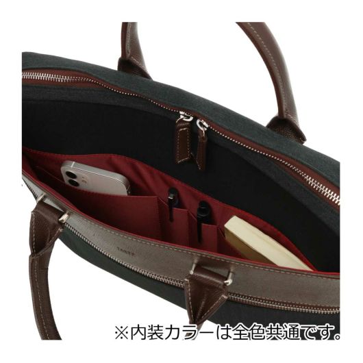 タケオキクチ ビジネスバッグ ブリーフケース B4 本革 メンズ スリー