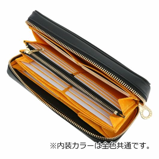 カステルバジャック 長財布 ラウンドファスナー 本革 メンズ