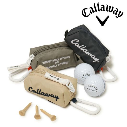 キャロウェイ ゴルフ ボールケース アドバンス 2個収納 メンズ レディース <br>Callaway ボールポーチ ボールホルダー