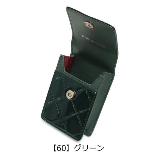 【新品タグ付き】ピンキー&ダイアン シガレットケース/タバコケース グリーン ピンキーアンドダイアン シガレットケース コモンエナメル