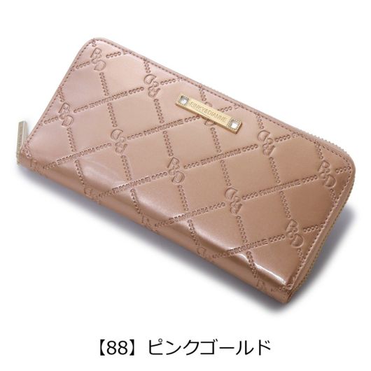 ピンキーアンドダイアン 長財布 ラウンドファスナー コモンエナメル