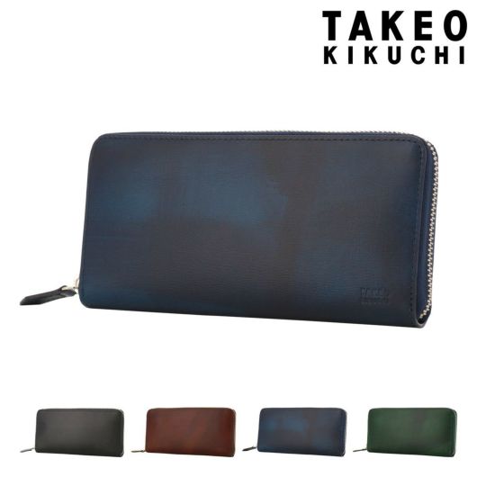 タケオキクチ 長財布 ラウンドファスナー 本革 メンズ ルーナ 7150122 TAKEO KIKUCHI | 牛革 レザー | 長財布 |  サックスバー SAC'S BAR公式サイト