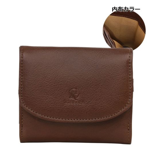 美品】IL BISONTE 折り財布 コンパクト キャメル ユニセックス
