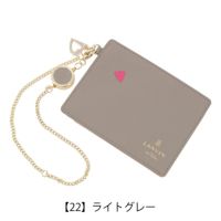 ランバンオンブルー パスケース 定期入れ リール付き 本革 レディース