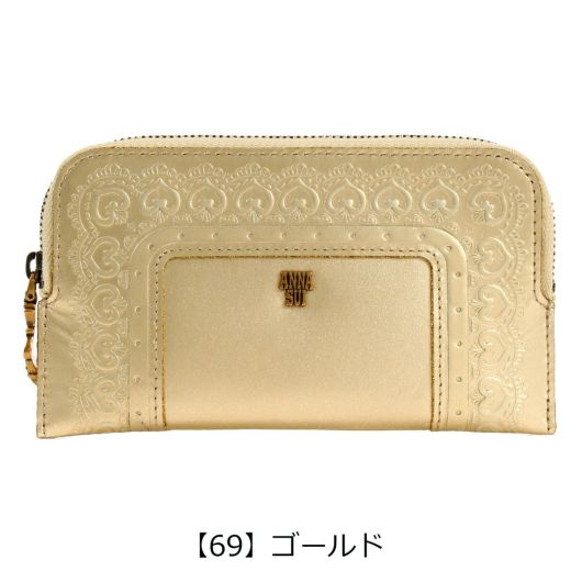 ANNA SUI アナスイ ミニ財布 本革 マルチケース レディース