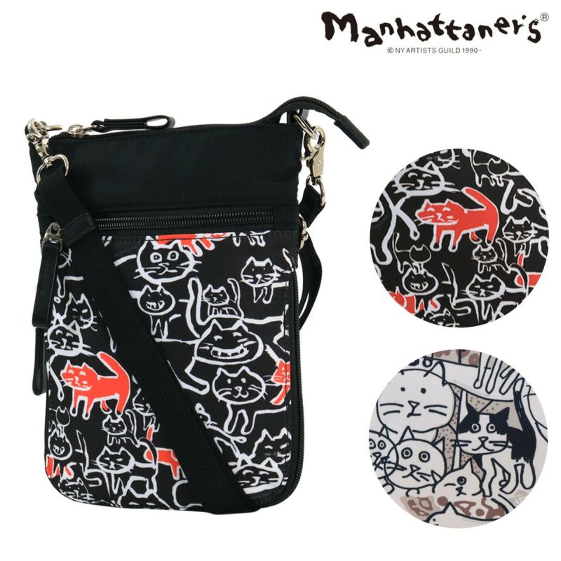 マンハッタナーズ ショルダーバッグ 猫 レディース 71-2470 アベニュー