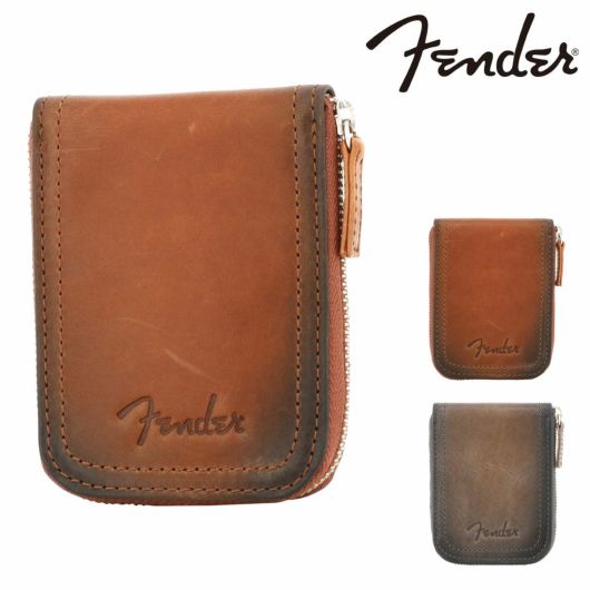 Fender フェンダー 950-501 (ブラウン) コインケース 小銭入れ 財布 本