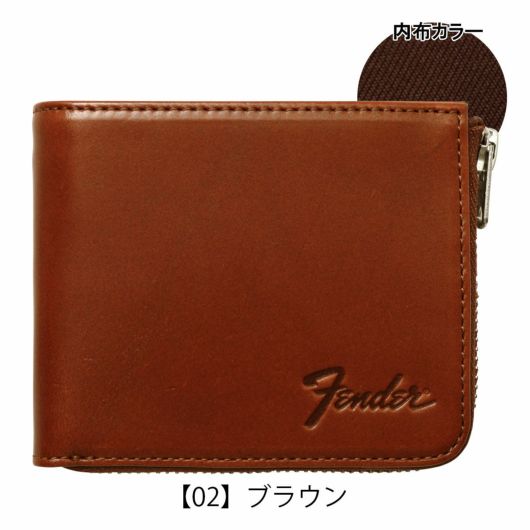 フェンダー 二つ折り財布 本革 L字ファスナー メンズ 950-702