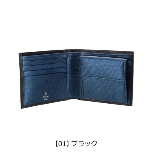 ランバンオンブルー（LANVIN en Bleu） 二つ折り長財布 ブラック 楽天市場】ランバン 財布 二つ折り メンズ ブランド 本革 二