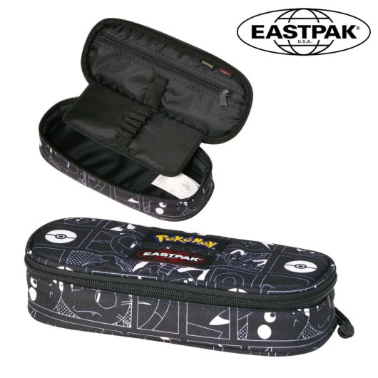 イーストパック ポケモン コラボ ペンケース EK0007172T6<br>EASTPAK 筆入れ  筆記用具 ふでばこ 筆箱 文房具 ピカチュウ キャラクター