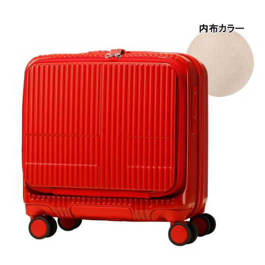 と*ん様 innovator イノベーター スーツケース 33L レッド innovator（イノベーター） 数量限定！シール付 スーツケース 鏡面加工