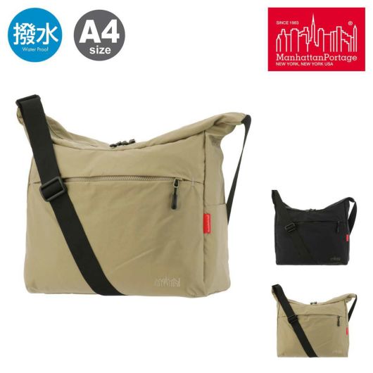 マンハッタンポーテージ ショルダーバッグ A4 横型 斜め掛け ワンショルダー メンズ レディース <br>MP6041LGTS QUILL Manhattan Portage 撥水 軽量 大きめ