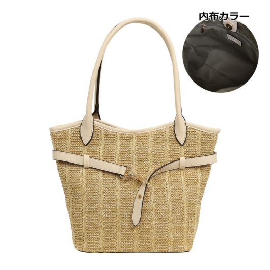 ベージュ×ホワイト