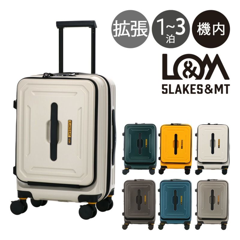 5LAKES＆MT スーツケース 43L 19インチ 54cm 3.4kg 機内持ち込み