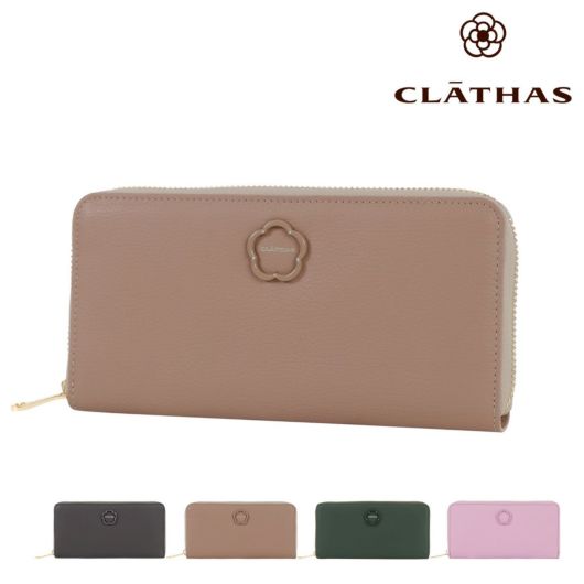 クレイサス 長財布 ラウンドファスナー レディース ブルトン<br> 189901 CLATHAS | 牛革 レザー