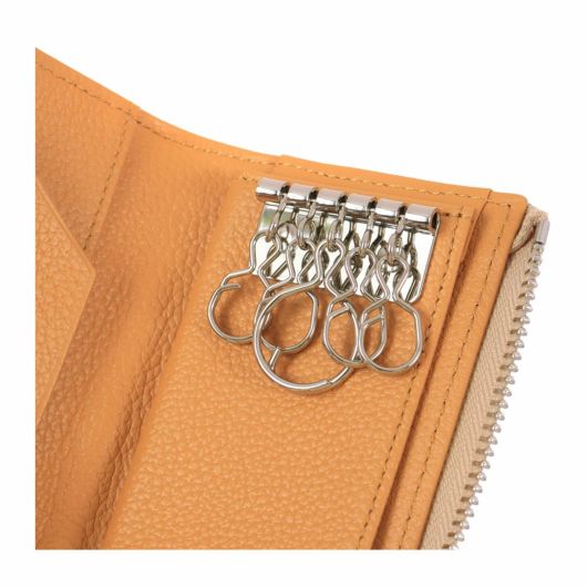 イズイット キーケース 鍵入れ 鍵 ラウンドファスナー コンパクト 5連