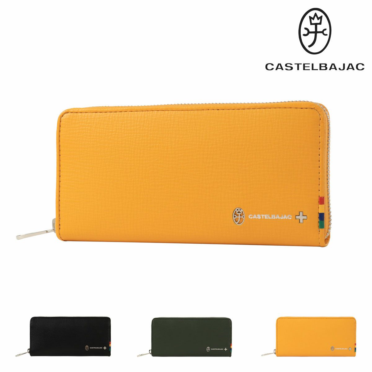 カステルバジャック 長財布 財布 ラウンドファスナー メンズ 057616  
