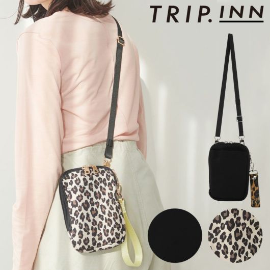 トリップイン ショルダーバッグ スマホショルダー ミニショルダー 旅行 レディース <br>603461 TRIPINN｜ポーチ スマートフォン iPhone 旅行 サブバッグ 斜め掛け