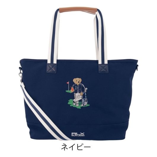 ラルフローレン　ゴルフ トートバッグ　ミニ　紺　ネイビー　キャンバス　男女兼用 ラルフローレン ポロ ゴルフ トートバッグ ショルダーバッグ