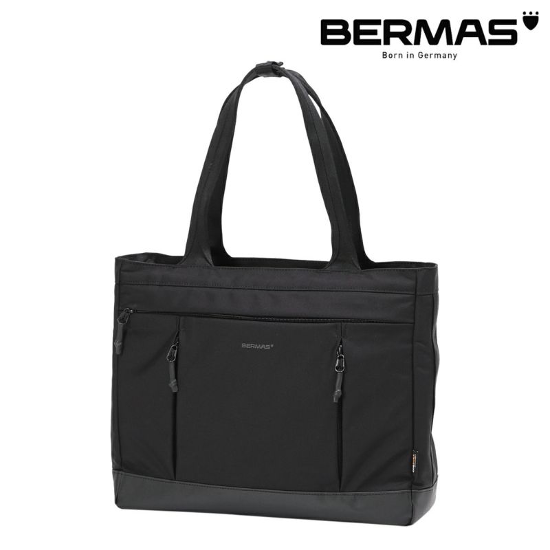 BERMAS トートバッグ 黒 バーマス トートバッグ 横型トート バウアー4 13インチ メンズ