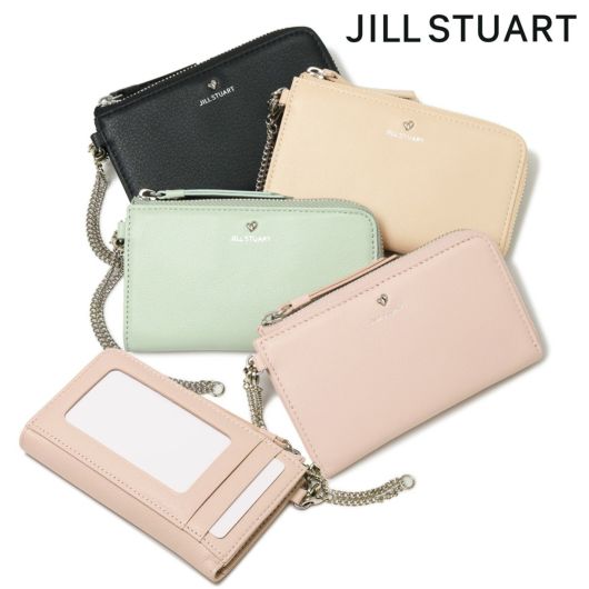 ジルスチュアート カードケース 小銭入れ 本革 レディース <br>JSLW3CE1 エンジェル JILLSTUART