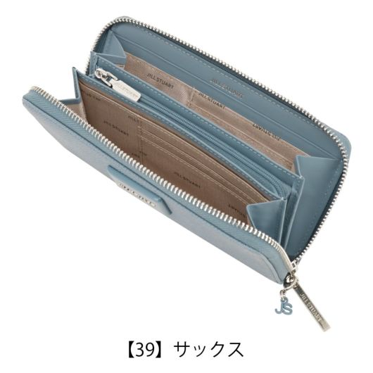 未使用　ジル スチュアート　メルティ ラウンドファスナー長財布　サックス 未使用 ジル スチュアート メルティ ラウンドファスナー長財布