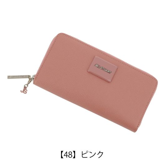 ジルスチュアート 長財布 ラウンドファスナー 本革 レディース