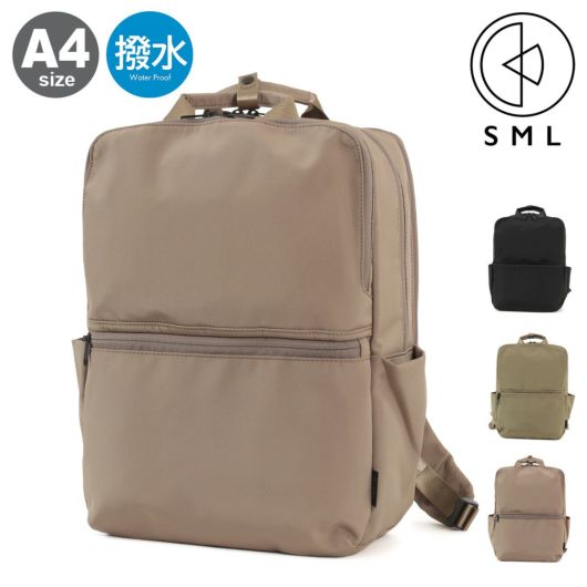 SML リュック A4 撥水 メンズ レディース <br>K904049 SLIGHTLY スライトリー エスエムエル ビジネスリュック ビジネスバッグ マザーズバッグ