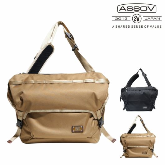 アッソブ メッセンジャーバッグ コーデュラドビー メンズ レディース <br>061419 AS2OV CORDURA DOBBY 305D ショルダーバッグ A4