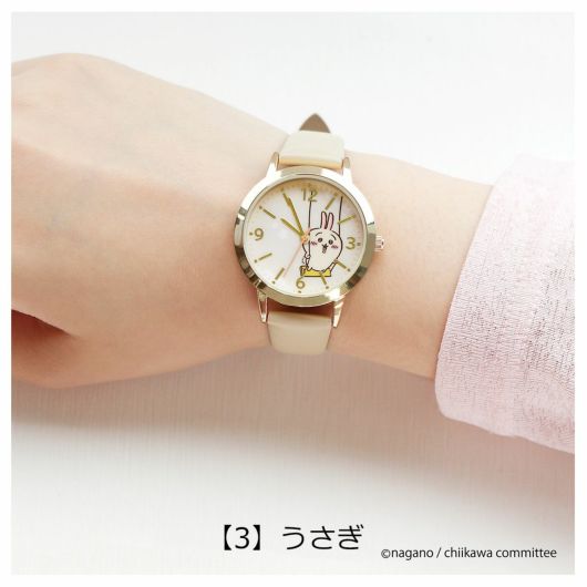 ちいかわ 腕時計 ハチワレ うさぎ CKW002 レザーベルト ちいかわ 腕時計 ハチワレ うさぎ CKW002 レザーベルト
