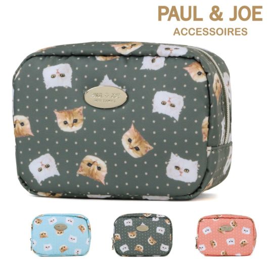 ポールアンドジョーアクセソワ ポーチ レディース <br>PJA-P1152 ジプシー＆ヌネット総柄 PAUL＆JOE ACCESSOIRES ミニポーチ 化粧ポーチ