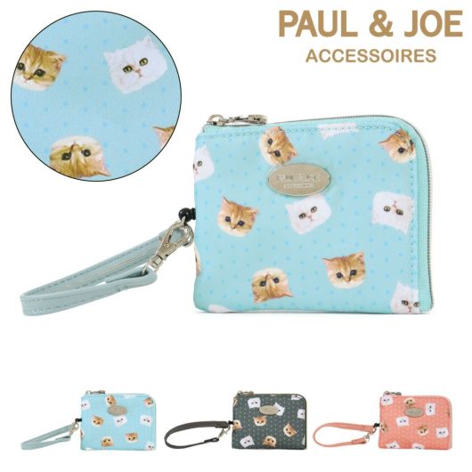 ポールアンドジョーアクセソワ パスケース コインケース 定期入れ レディース <br>PJA-W1151 ジプシー＆ヌネット総柄 PAUL＆JOE ACCESSOIRES