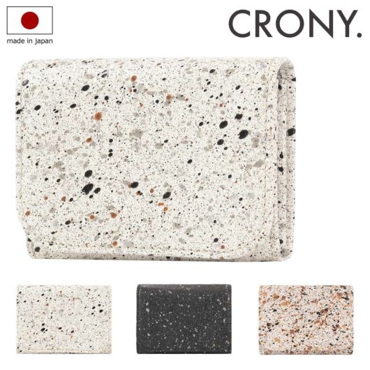 クルニー 二つ折り財布 コンパクトウォレット メンズ レディース <br>CRMK-09 MIKAGE CRONY.  本革 牛革 レザー 日本製