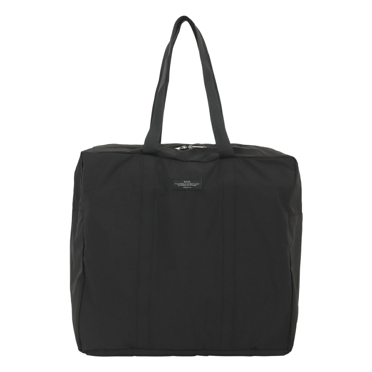 ソレイユ ボストンバッグ パッカブル 撥水 軽量 ダブルファスナー