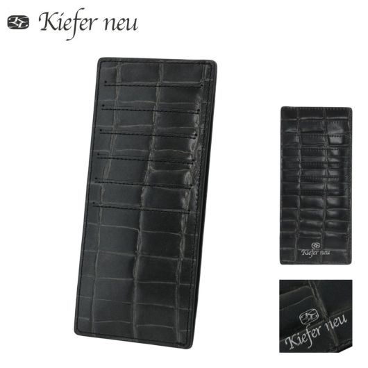 キーファーノイ カードケース ミリオン メンズ<br>KFN10503MD Kiefer neu Million 牛革 本革 レザー カードケース クロコ エンボス