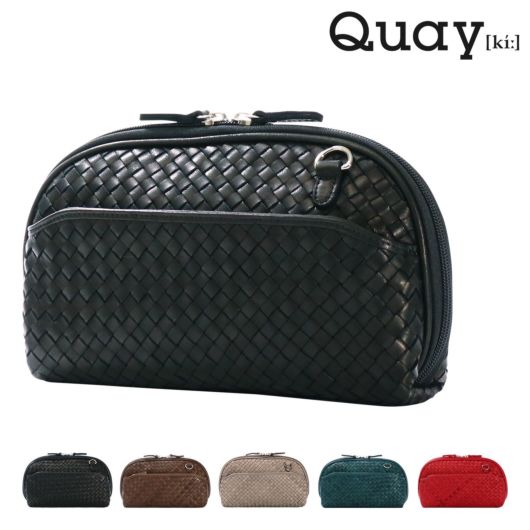 キー ショルダーバッグ ウォレットショルダー スマホショルダー レディース <br>33594 QUAY ポシェット 斜め掛け 馬革 レザー