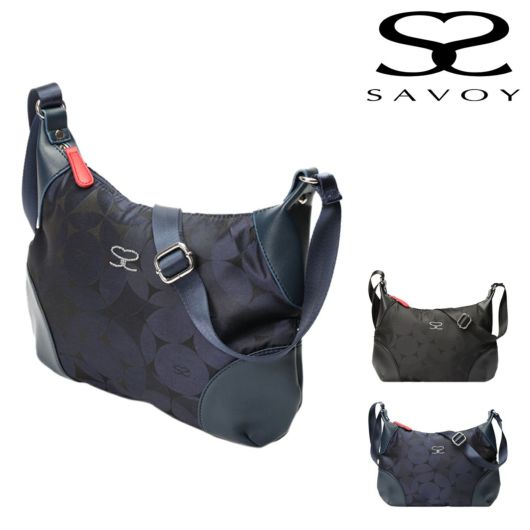 サボイ ショルダーバック レディース <br>SM204601 SAVOY | バルーン柄 ドット柄 ナイロン 軽量 軽い 収納