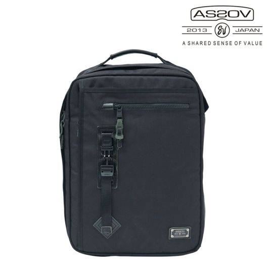 アッソブ ビジネスリュック 2WAY Sサイズ メンズ レディース <br>061320 AS2OV EXCLUSIVE BALLISTIC NYLON ハーネス チェストベルトA4 大容量