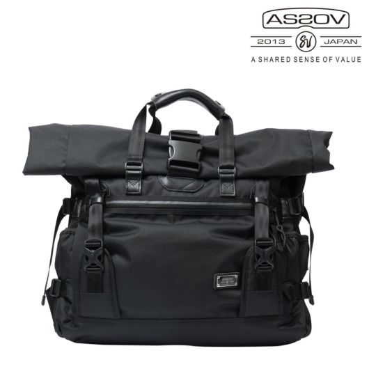 アッソブ トートバッグ 2WAY ショルダーバッグ コーデュラドビー メンズ レディース <br>061406 AS2OV CORDURA DOBBY 305D メッセンジャーバッグ 大容量 肩掛け A3