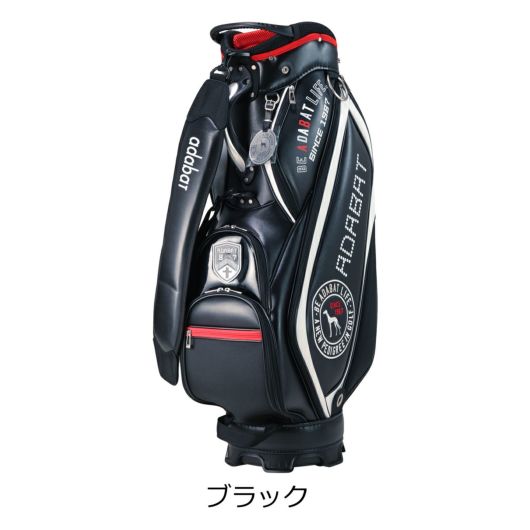 【新品】adabatアダバット キャディバッグ トリコロール 47インチ9.0型 アダバット ゴルフ キャディバッグ カート型 5分割 9型 47インチ