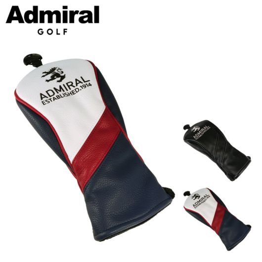 アドミラル ゴルフ ヘッドカバー フェアウェイカバー フェアウェイウッドカバー 200cc対応 メンズ <br>ADMG5AHB Admiral GOLF FW用 番手タグ付き フェアウェイランパント