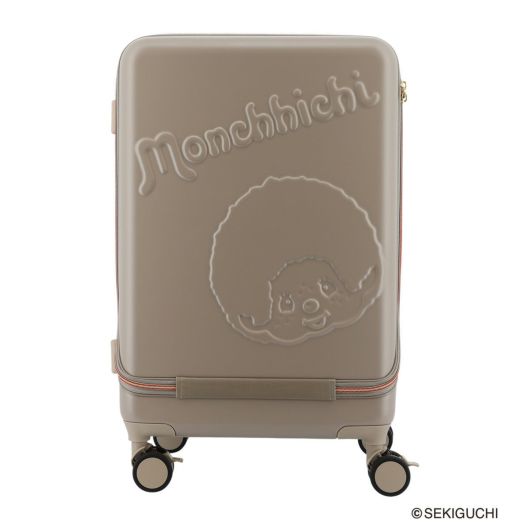 モンチッチ スーツケース 54(60)L 56cm 4.4kg<br>MON-004 Monchhichi | キャリーケース ハードキャリー ファスナー フロントオープン TSロック搭載 エキスパンダブル 拡張 ワンタッチストッパー